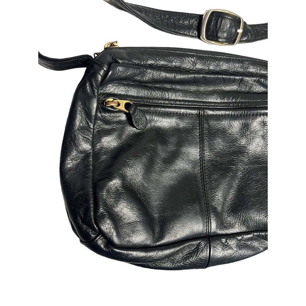 Coronado Leather Co Black Leather Concealed Carry Purse Shoulder Bag - Picture 2 of 13